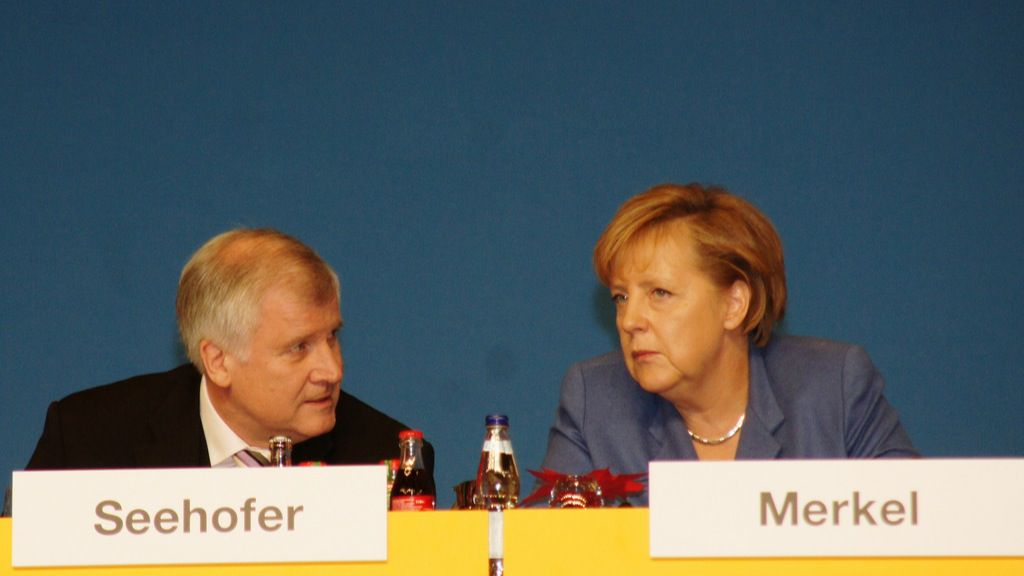 Seehofer y Merkel