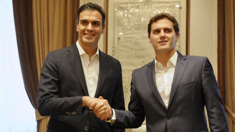 Pedro Sánchez y Albert Rivera