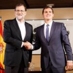 Mariano Rajoy, presidente del Gobierno con Albert Rivera, presidente de Ciudadanos