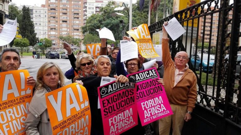 Manifestación de afectados de Afinsa