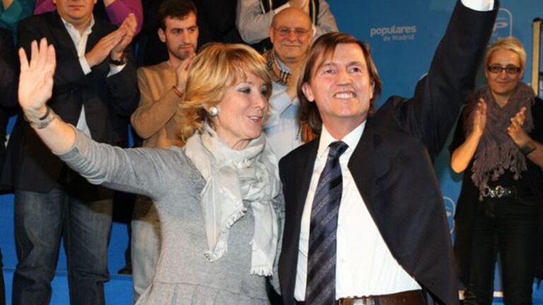 Esperanza Aguirre y Baltasar Santos