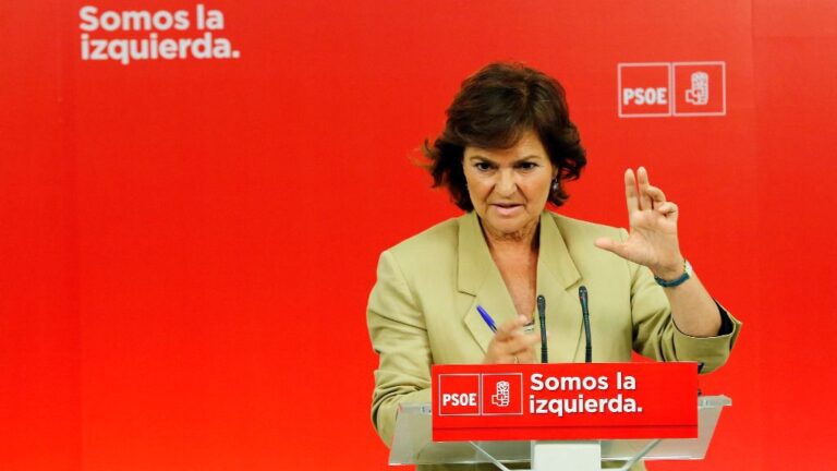 Carmen Calvo, Carmen Calvo, secretaria de igualdad del PSOE