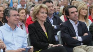 Franciasco Granados, Esperanza Aguirre, José María Aznar, Cristina Cifuentes y Manuel Cobo