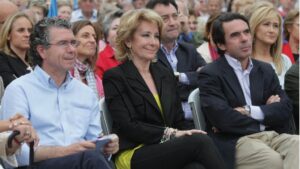 Franciasco Granados, Esperanza Aguirre, José María Aznar, Cristina Cifuentes y Manuel Cobo