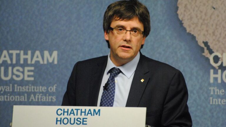 Carles Puigdemont, presidente de la Generalitat de Cataluña