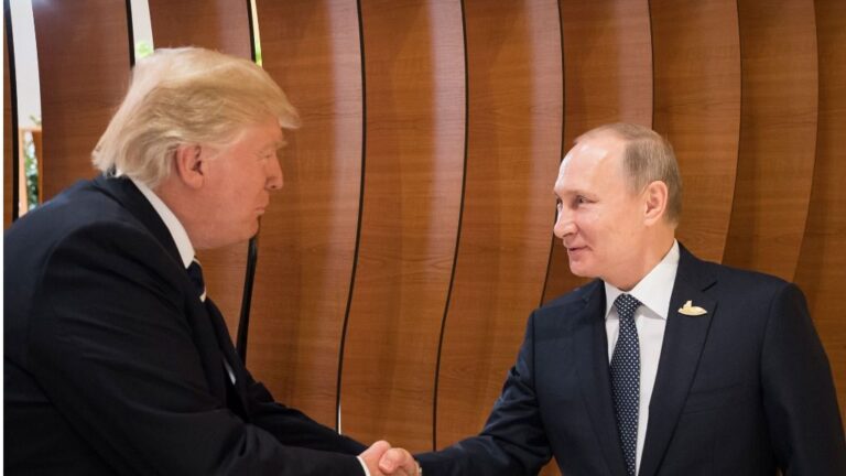 Donald Trump y Vladimir Putin en el G20