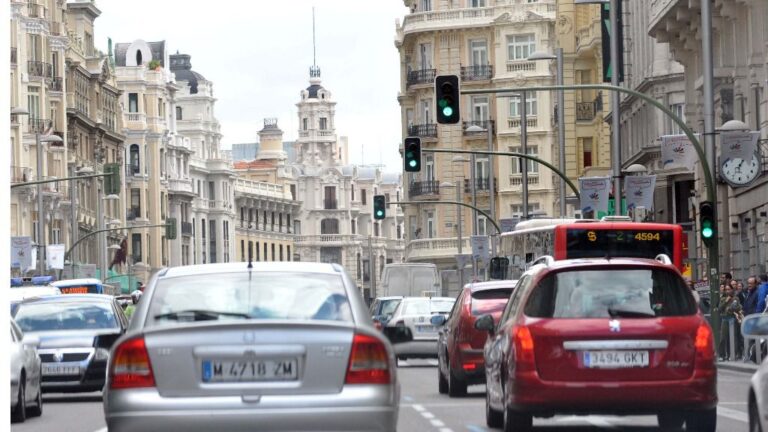 Tráfico en Madrid.