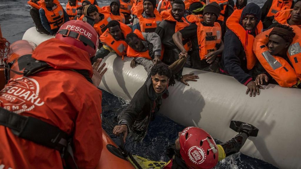 Rescate en el Mediterráneo.