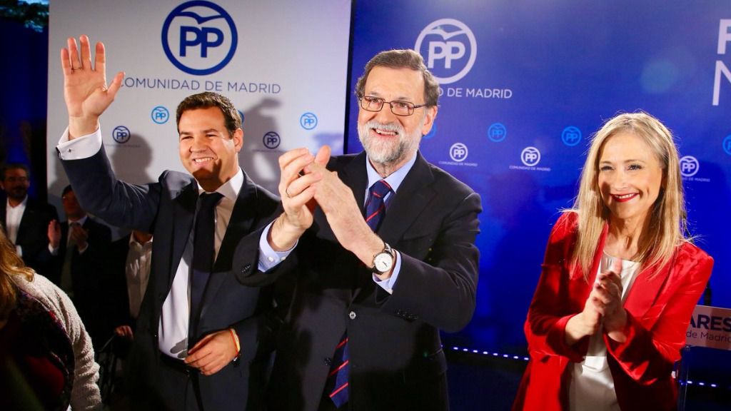 Rajoy, Cifuentes y De la Uz.