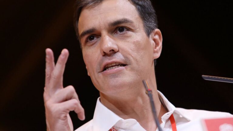 Pedro Sánchez, secretario general del PSOE