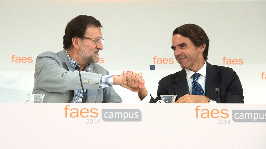 Mariano Rajoy y José María Aznar