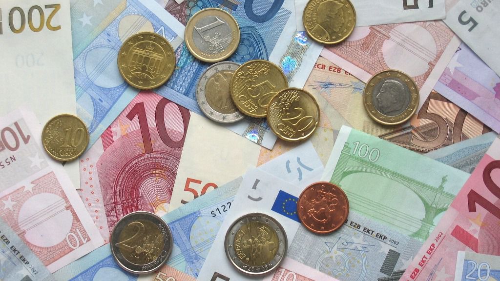 Billetes monedas euro