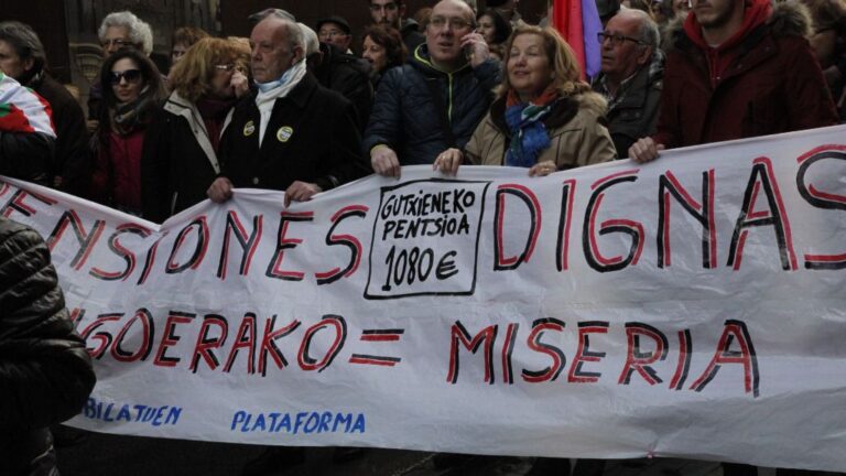 Manifestación Ley Mordaza y Pensiones