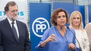 Mariano Rajoy, Dolors Montserrat y Cristina Cifuentes