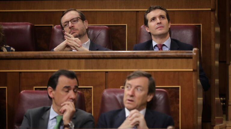 Pablo Casado, Javier Maroto, Rafael Hernando y Fernando Martínez-Maillo