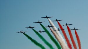 Aviones bandera Italia