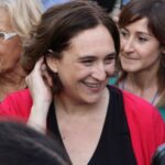 Manuela Carmena, alcaldesa de Madrid con Ada Colau, alcaldesa de Barcelona