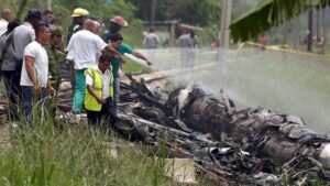 Accidente de avión en La Habana