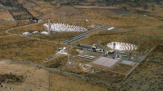 Vista aérea de la Plataforma Solar de Almería