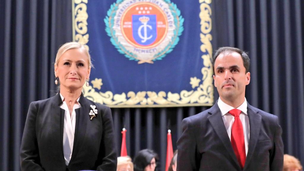 Cristina Cifuentes y Javier Ramos