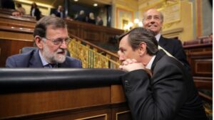 Mariano Rajoy y Rafael Hernando