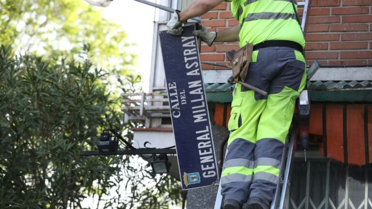 Cambio del callejero franquista en Madrid.