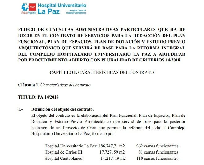 Insignia Jirafa Araña El Hospital La Paz siguió cerrando camas el último año - EL BOLETIN