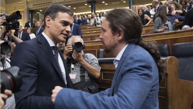 Pedro Sanchez y Pablo Iglesias