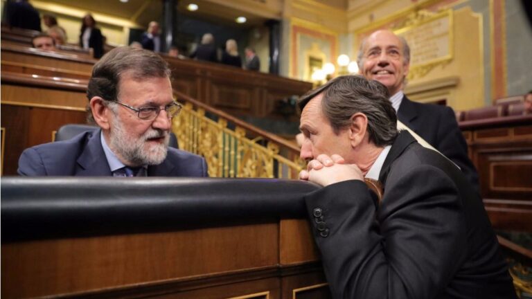 Mariano Rajoy y Rafael Hernando