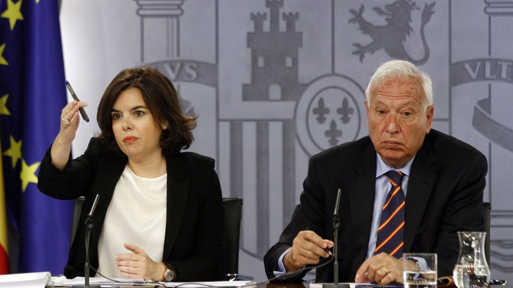 García Margallo y Sáenz de Santamaría, en la primera legislatura de Rajoy.