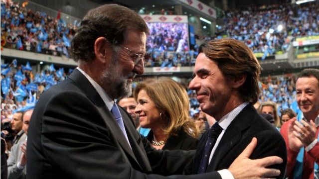 Mariano Rajoy y José María Aznar