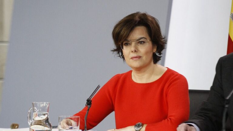 Soraya Sáenz de Santamaría, vicepresidenta del Gobierno, ministra de la Presidencia y para las Administraciones Territoriales
