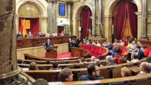 Quim Torrá en el Parlament