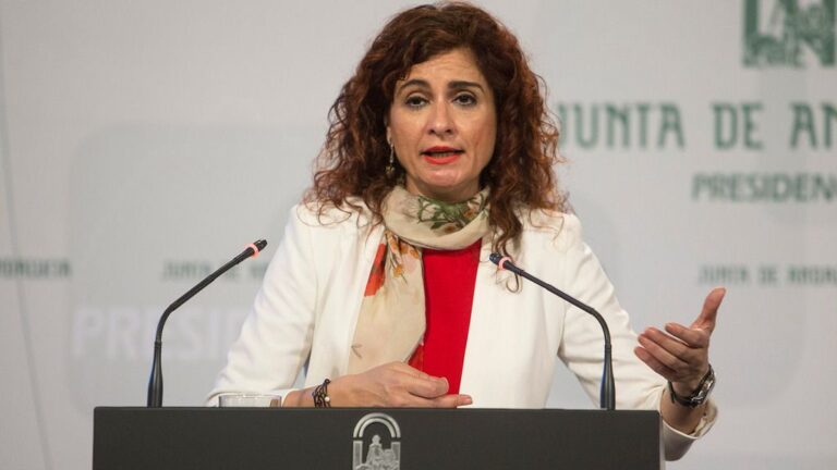 María Jesús Montero, consejera de Hacienda y Administración Pública de la Junta de Andalucía