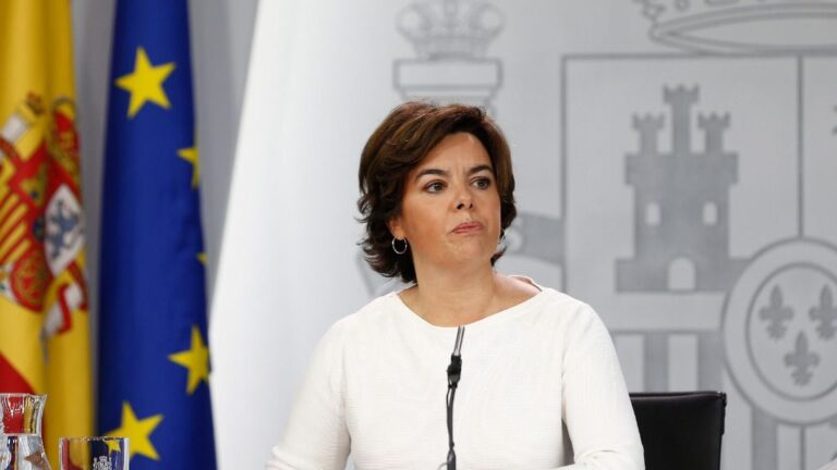 Soraya Sáenz de Santamaría, vicepresidenta del Gobierno