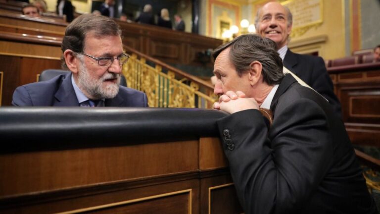 Mariano Rajoy y Rafael Hernando