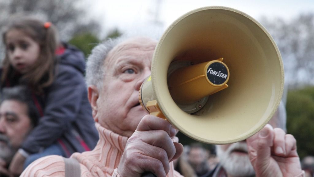 Manifestación Ley Mordaza y Pensiones