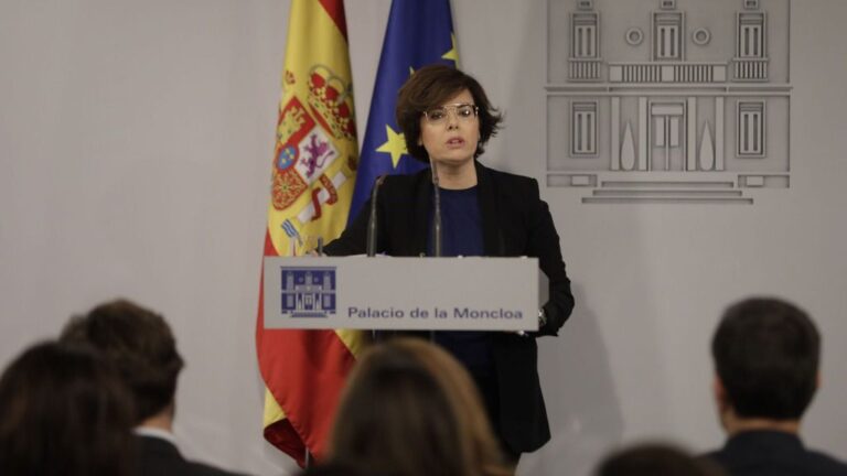 Soraya Sáenz de Santamaría, vicepresidenta del Gobierno