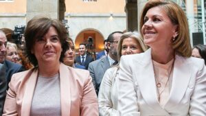 María Dolores de Cospedal, Soraya Sáenz de Santamaría, Pío García-Escudero y Fátima Báñez