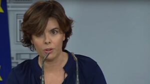 Soraya Sáenz de Santamaría, vicepresidenta del Gobierno