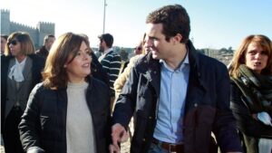 Soraya Sáenz de Santamaría junto a Pablo Casado