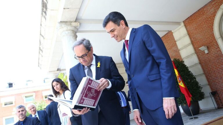 Quim Torra y Pedro Sánchez