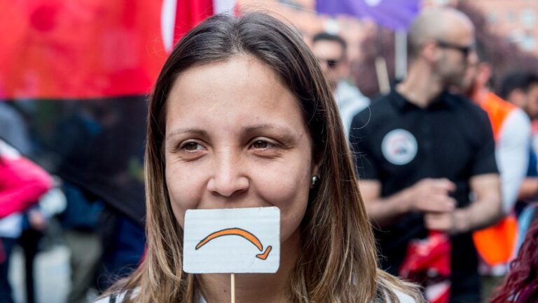 Amazon manifestación huelga