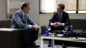 Pablo Casado y Mariano Rajoy