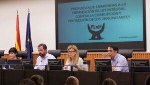 Miembros de la plataforma de denunciantes de corrupción