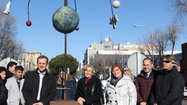 Pedro Duque y Manuela Carmena