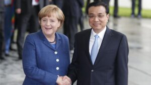 Angela Merkel y Li Keqiang