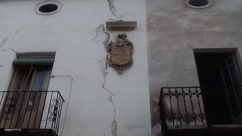 Daños del terremoto en Lorca.