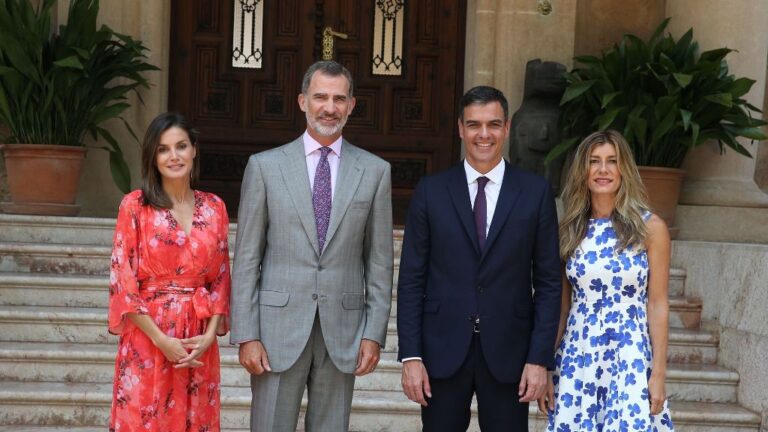 Pedro Sánchez, Begoña Gómez, Felipe VI y Letizia