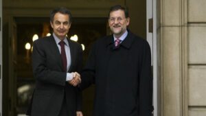 Zapatero y Rajoy.
